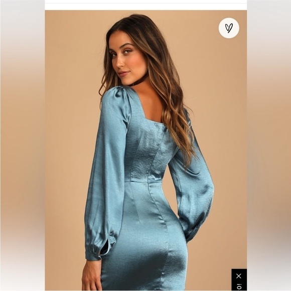 Lulus silk satin mini dress - Picture 4 of 7